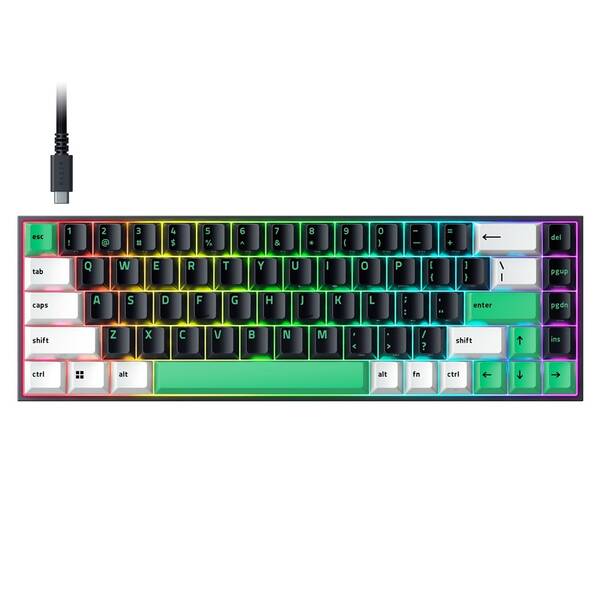 Klávesnica Razer Reclusa X Mini 65% - US Layout čierna

