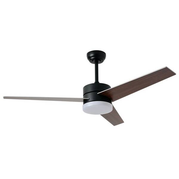 LED stropné svietidlo IMMAX NEO LITE VARIABLE SMART LED s ventilátorom, 24W, Wi-Fi, TUYA čierne/hnedé

