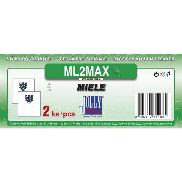 Vrecká pre vysávače Jolly MAX ML 2 E (2 ks) 

