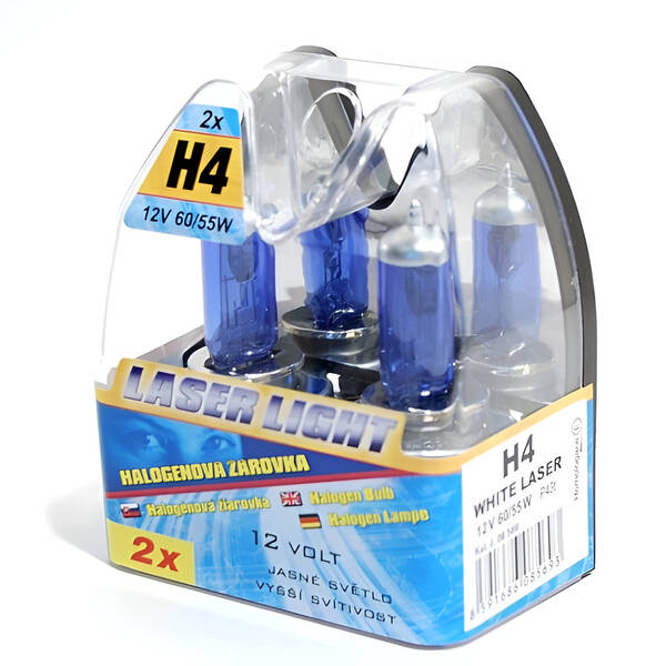 Autožiarovka Compass 12 V H4 60/55W WHITE LASER (2 ks) 

