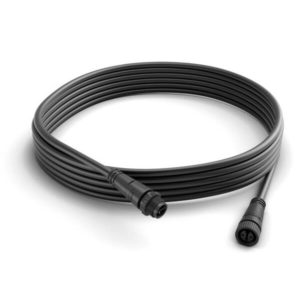 Kábel Philips vonkajší predlžovací kábel 5m 12V čierny

