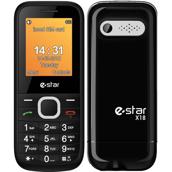 Mobilný telefón eStar X18 Dual Sim čierny/strieborný

