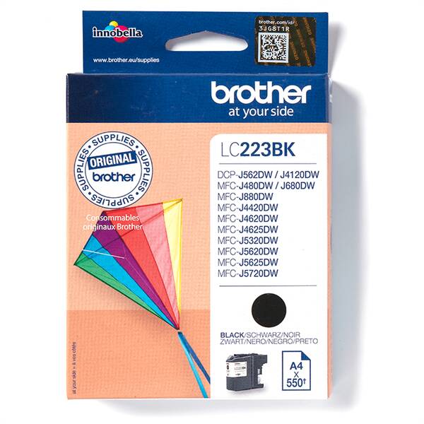 Cartridge Brother LC-223BK, 550 strán čierna

