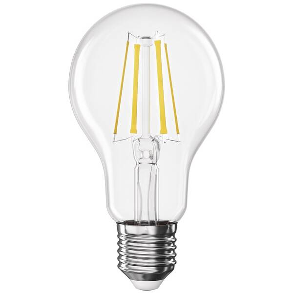 LED žiarovka EMOS Filament A60, 5,9 W, E27, teplá biela 

