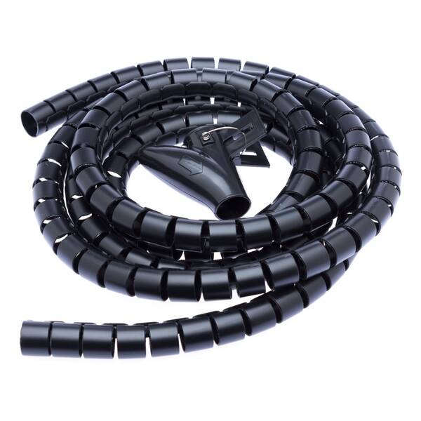 Trubice pre káble Connect IT WINDER, husí krk, 2,5m x 20mm čierna

