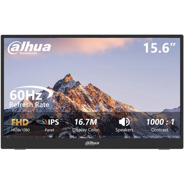 Monitor Dahua PM16-F201PD čierny

