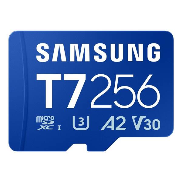Pamäťová karta Samsung T7 MicroSDXC 256GB UHS-I U3 (170R) modrá

