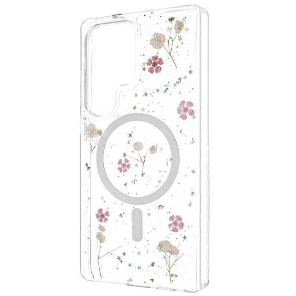 Kryt na mobil FIXED MagBloom s podporou MagSafe na Samsung Galaxy S25 Ultra priehľadný


