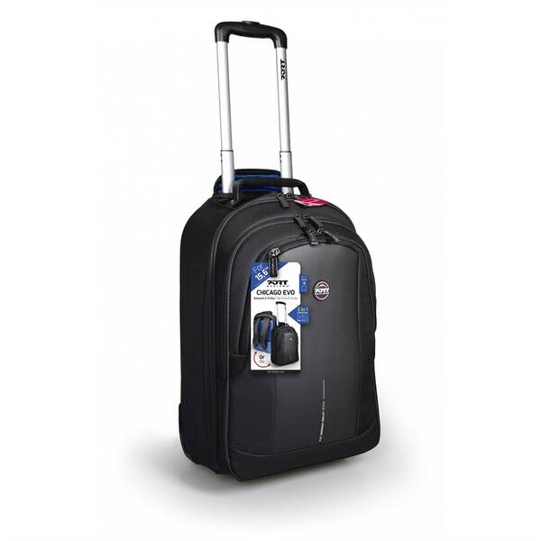 Batoh na notebook PORT DESIGNS Chicago Evo Trolley na 15,6" a 10,1" tablet čierny

