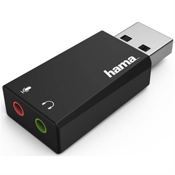 Redukcia Hama 2,0 STEREO, USB zvuková karta 

