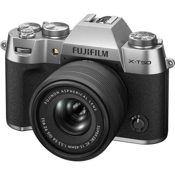 Digitálny fotoaparát Fujifilm X-T50 + XC 15-45mm f/3.5-5.6 OIS PZ strieborný


