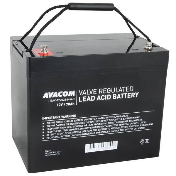 Olovený akumulátor Avacom 12V 78Ah M6 DeepCycle 

