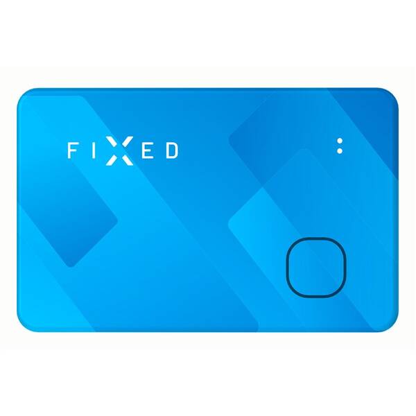 Lokátor FIXED Tag Card s podporou Find My, bezdrôtové nabíjanie modrý


