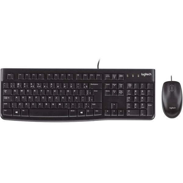 Klávesnica s myšou Logitech MK120, CZ/SK čierna

