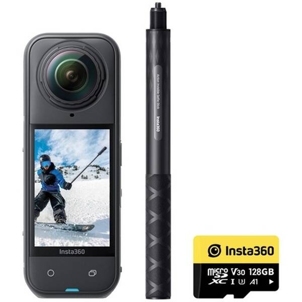 Outdoorová kamera Insta360 X5 Snowboard Bundle čierna

