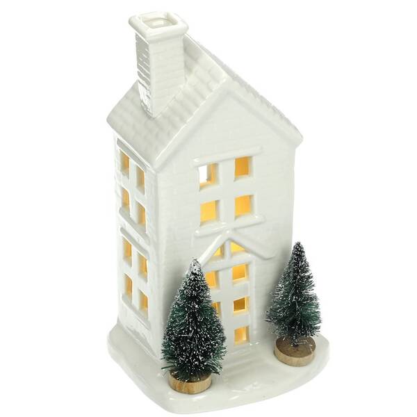 LED dekorácie RETLUX RXL 393, porcelánový domček, 1 LED, 19,2 cm, teplá biela 

