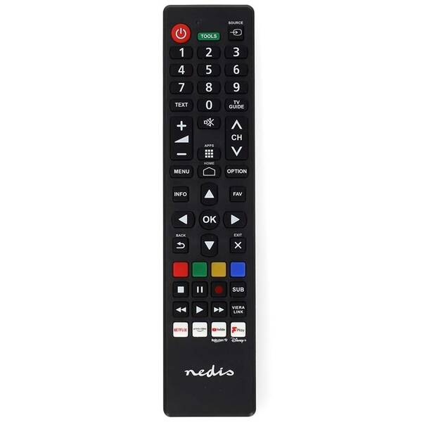 Diaľkový ovládač Nedis kompatibilný so všetkými televízormi Panasonic čierny


