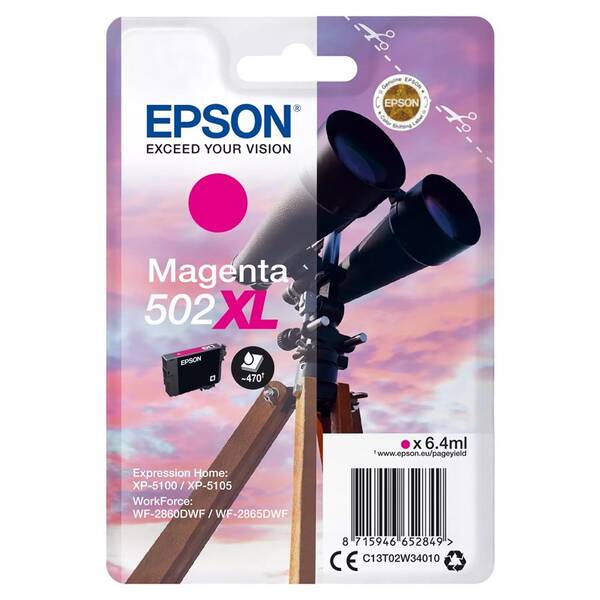 Cartridge Epson 502XL, 470 strán 

