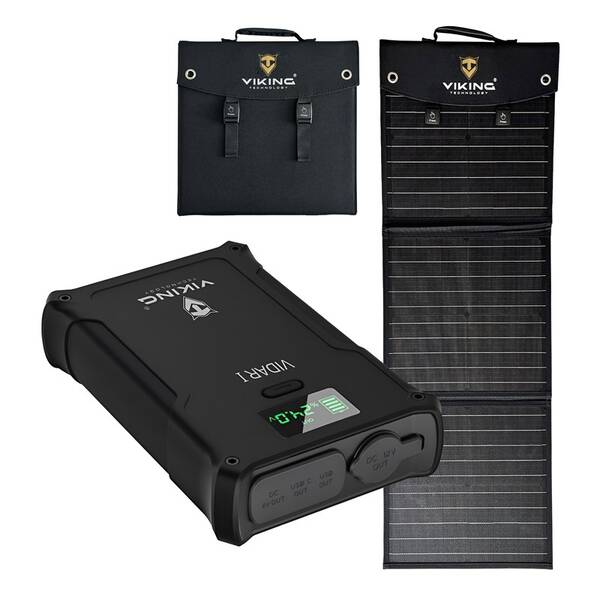 Powerbank Viking Set VIDAR I a solárny panel Viking L60 PD čierna

