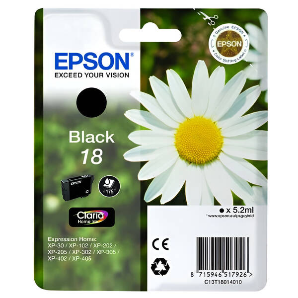 Cartridge Epson 18, 175 strán čierna

