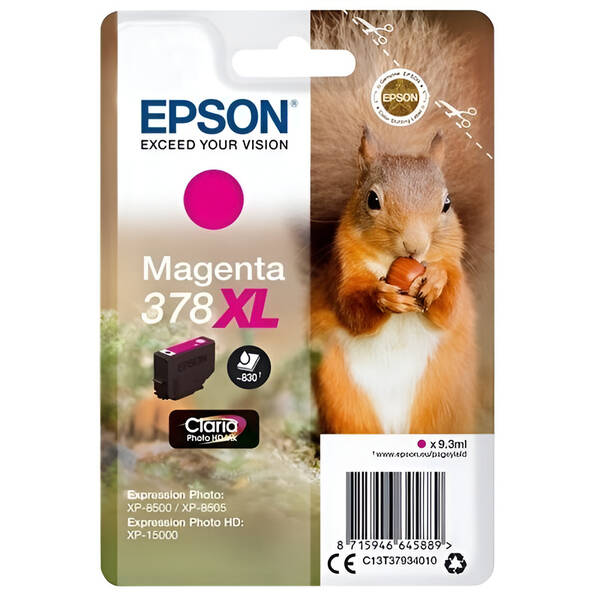 Cartridge Epson 378 XL, 830 strán 

