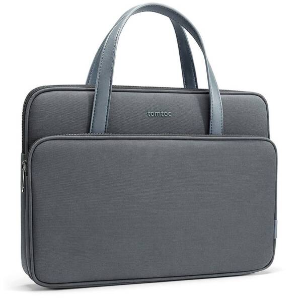 Brašna na notebook tomtoc Premium Briefcase na 14" MacBook Pro (2021) sivá

