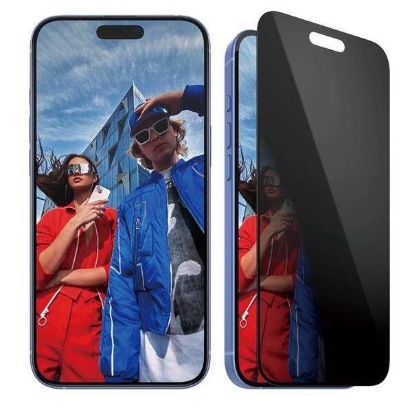 Tvrdené sklo PanzerGlass Privacy na Apple Iphone 16 Plus/15 Plus s inštalačným rámčekom 

