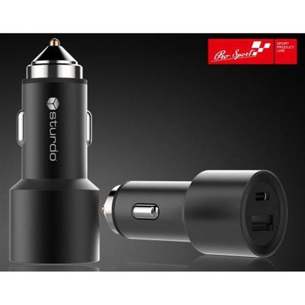  Sturdo USB+USB-C BLK 

