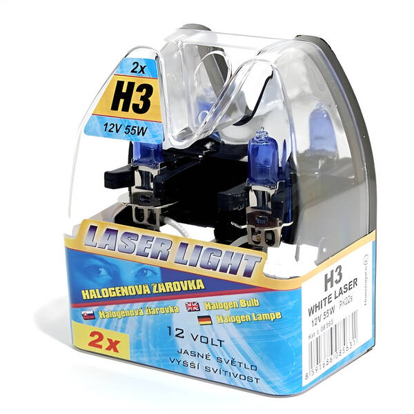 Autožiarovka Compass 12 V H3 55W WHITE LASER (2 ks) 

