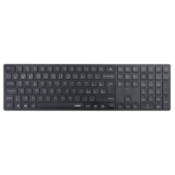 Klávesnica Rapoo E8020M multi-mode, CZ/SK layout čierna

