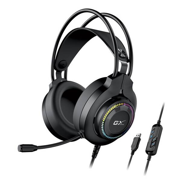 Headset Genius GX GAMING - HS-GX580U, USB, RGB LED čierny

