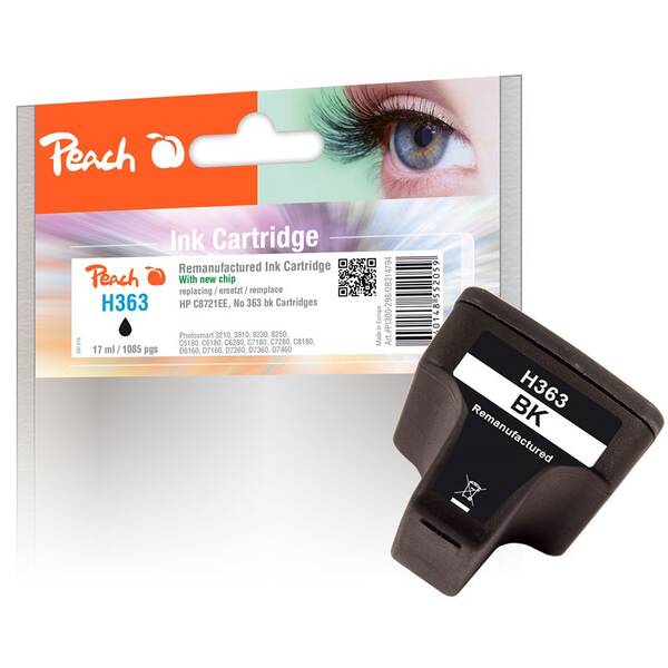 Cartridge Peach HP 363, 1085 strán čierna

