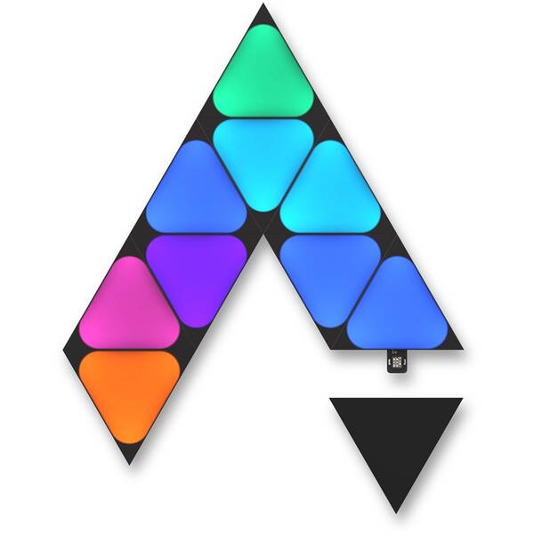 LED svetlo Nanoleaf Shapes Black Mini Triangles Expansion Pack (10 ks) čierne

