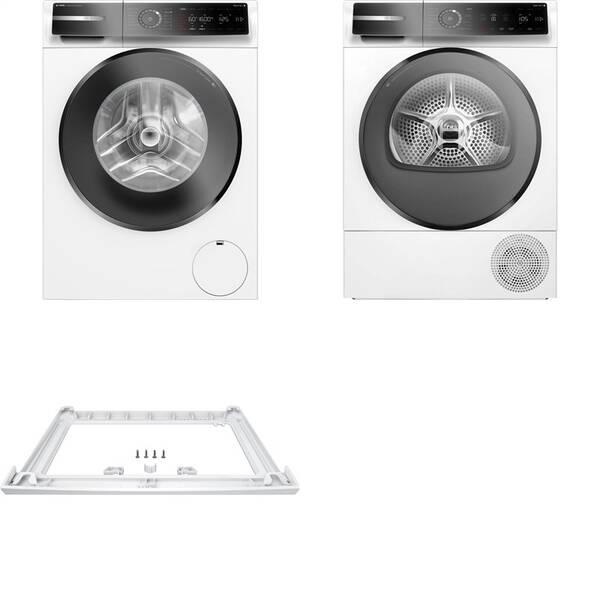 Set výrobkov Bosch WGB256A0CS + WQB246DNCS + WTZ27510 biely

