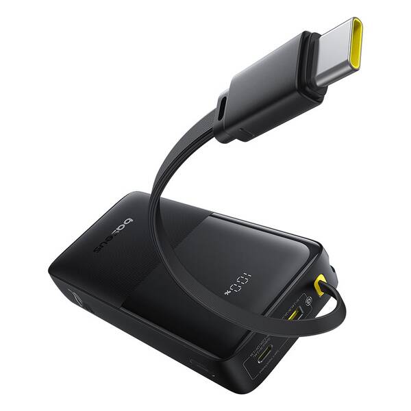 Powerbank Baseus Bipow 2 20000mAh 20W s káblom USB-C čierny

