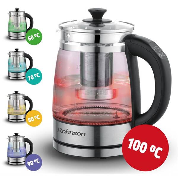 Rýchlovarná kanvica Rohnson R-7610 sklo

