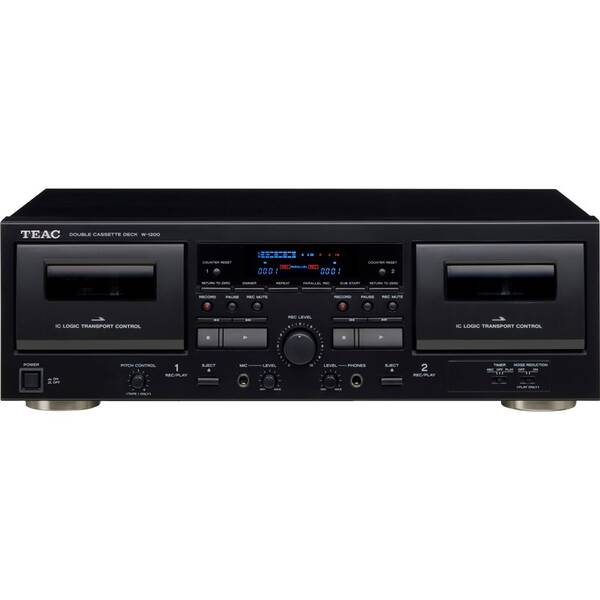 Kazetový prehrávač Teac W-1200 čierny

