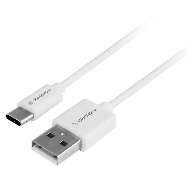 Kábel GoGEN USB / USB-C, 0,5m biely

