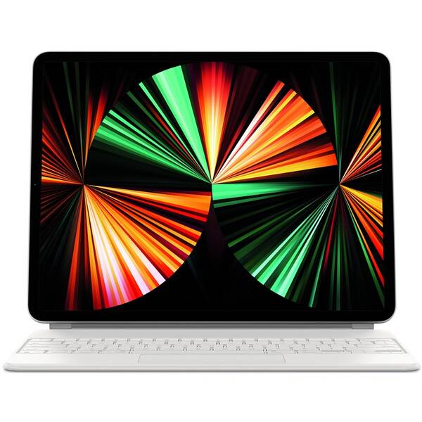 Puzdro s klávesnicou na tablet Apple Magic Keyboard pre iPad Pro 12.9" (5. gen. 2021) SK - biele 

