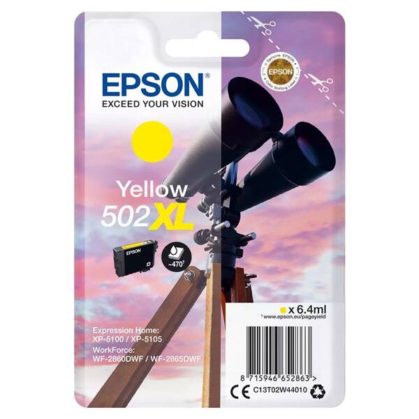 Cartridge Epson 502XL, 470 strán žltá

