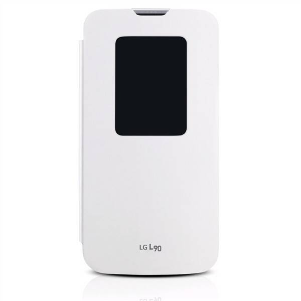 Puzdro na mobil flipové LG QuickWindow CCF-380 pro LG L90 biele

