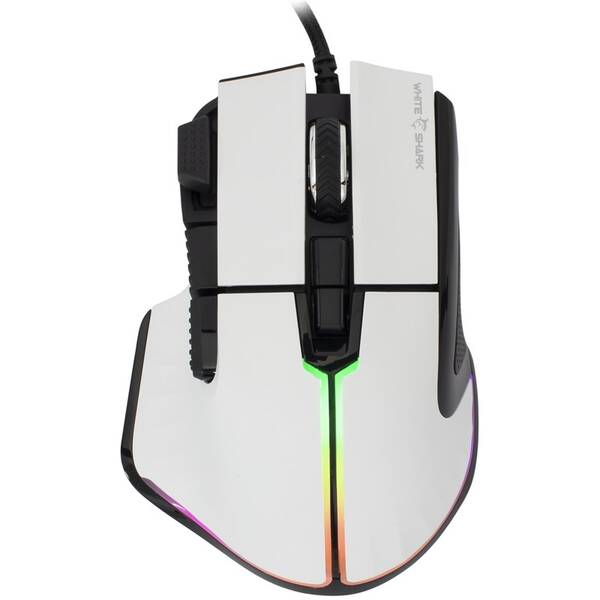 Myš White Shark MARROK biela

