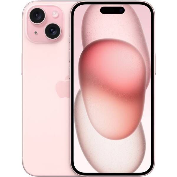 Mobilný telefón Apple iPhone 15 256 GB ružový 

