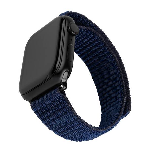 Remienok FIXED Nylon Sporty Strap na Apple Watch 42/44/45mm modrý


