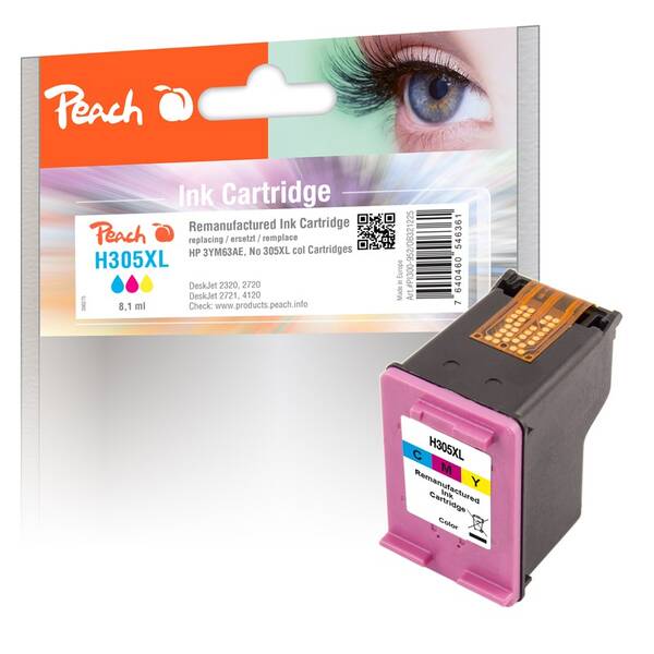 Cartridge Peach HP 305XL, 240 strán - CMY 

