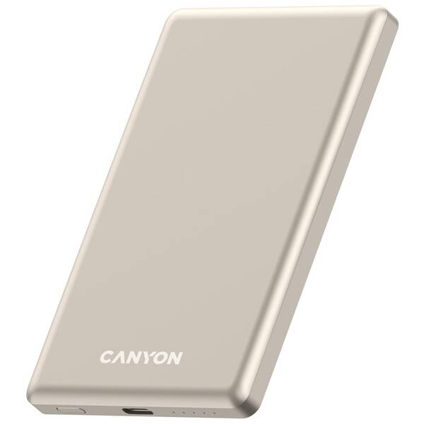 Powerbank Canyon OnPower 505 Slim MagSafe PD20W 5000 mAh béžový

