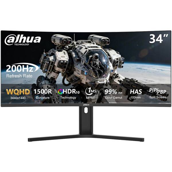 Herný monitor Dahua LM34-E330CA čierny

