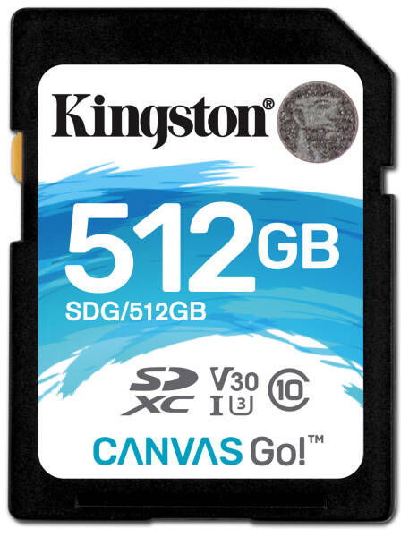 Pamäťová karta Kingston SDXC 512GB UHS-I U3 (90R/45W) 

