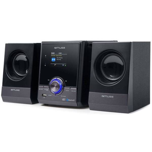 Mikro HiFi systém MUSE M-50 DBT čierny/sivý

