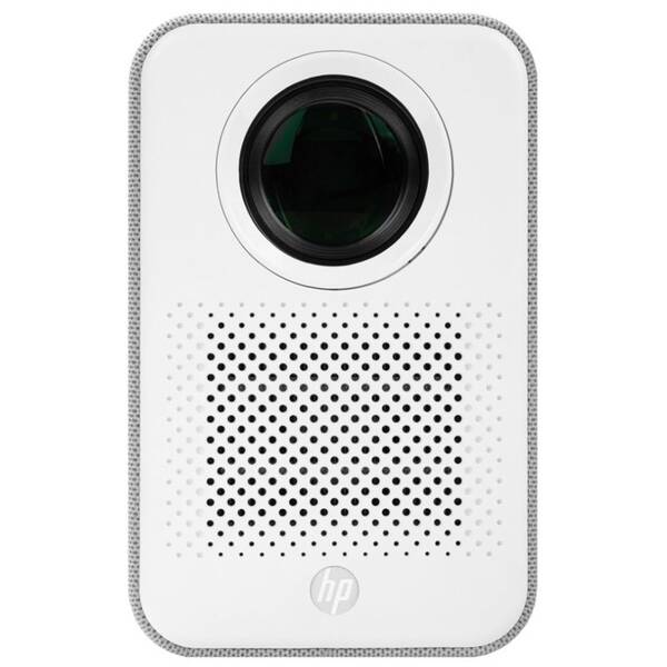 Projektor HP CC500 + skládané plátno 84" a Google 4K AndroidTV sivý/biely

